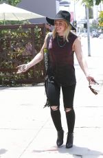 HILARY DUFF Out and About in West Hollywood 06/01/2015