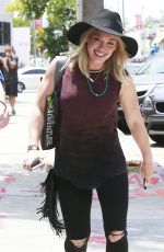 HILARY DUFF Out and About in West Hollywood 06/01/2015