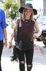 HILARY DUFF Out and About in West Hollywood 06/01/2015
