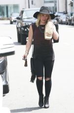 HILARY DUFF Out and About in West Hollywood 06/01/2015
