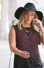 HILARY DUFF Out and About in West Hollywood 06/01/2015