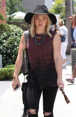 HILARY DUFF Out and About in West Hollywood 06/01/2015