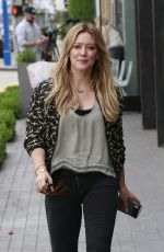 HILARY DUFF Out and About in West Hollywood 06/10/2015