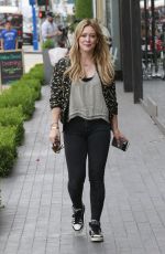 HILARY DUFF Out and About in West Hollywood 06/10/2015