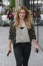 HILARY DUFF Out and About in West Hollywood 06/10/2015