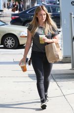 HILARY DUFF Out and About in West Hollywood 06/10/2015