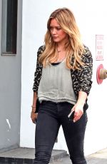 HILARY DUFF Out and About in West Hollywood 06/10/2015