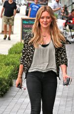 HILARY DUFF Out and About in West Hollywood 06/10/2015