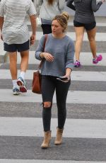 HILARY DUFF Out for Lunch in Beverly Hills 06/13/2015