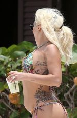 LADY GAGA in Bikini at a Beach in Bahamas 06/14/2015