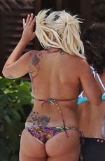 LADY GAGA in Bikini at a Beach in Bahamas 06/14/2015