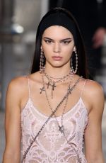 KENDALL JENNER on the Runway of Givenchy Fashion Show in Paris