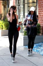 KYLIE and KENDALL JENNER in Tights Out and About in Beverly Hills 06/21/2015