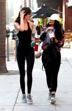 KYLIE and KENDALL JENNER in Tights Out and About in Beverly Hills 06/21/2015