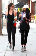 KYLIE and KENDALL JENNER in Tights Out and About in Beverly Hills 06/21/2015