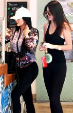 KYLIE and KENDALL JENNER in Tights Out and About in Beverly Hills 06/21/2015