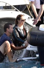 MARIAH CAREY in Wetsuit at a Beach in Italy 06/22/2015