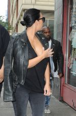 KIM KARDASHIAN Leaves Her Home in New York 06/01/2015