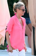 STEPHANIE WARING in Bikini at a Pool in Marbella 05/31/2015