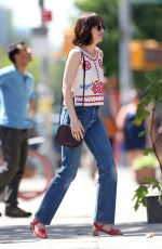 DAKOTA JOHNSON in Jeans on the Set of How to be Single 06/25/2015