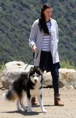 IRELAND BALDWIN Out Hiking with Her Dog in Malibu 06/06/2015