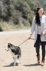 IRELAND BALDWIN Out Hiking with Her Dog in Malibu 06/06/2015