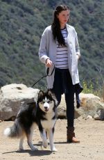 IRELAND BALDWIN Out Hiking with Her Dog in Malibu 06/06/2015