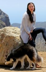 IRELAND BALDWIN Out Hiking with Her Dog in Malibu 06/06/2015
