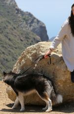 IRELAND BALDWIN Out Hiking with Her Dog in Malibu 06/06/2015