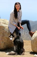IRELAND BALDWIN Out Hiking with Her Dog in Malibu 06/06/2015