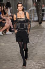 IRINA SHAYK on the Runway of Givenchy Fashion Show in Paris