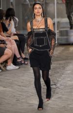 IRINA SHAYK on the Runway of Givenchy Fashion Show in Paris