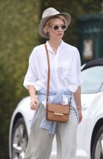 JANUARY JONES Out and About in Santa Monica 06/04/2015