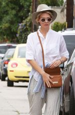 JANUARY JONES Out and About in Santa Monica 06/04/2015