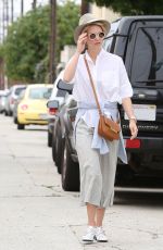 JANUARY JONES Out and About in Santa Monica 06/04/2015