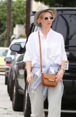 JANUARY JONES Out and About in Santa Monica 06/04/2015