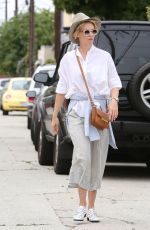 JANUARY JONES Out and About in Santa Monica 06/04/2015