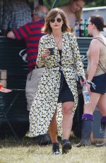 JENNA LOUISE COLEMAN at 2015 Glastonbury Festival in Somerset
