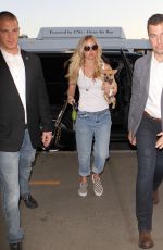 JENNIFER LAWRENCE in Jeans at Los Angeles International Airport