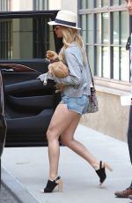 JENNIFER LAWRENCE in Jeans SHorts Out in New York 06/10/2015