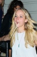 JENNIFER LAWRENCE Out for Dinner in New York 06/24/2015
