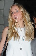 JENNIFER LAWRENCE Out for Dinner in New York 06/24/2015
