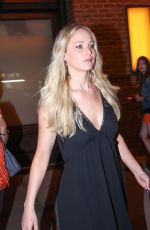 JENNIFER LAWRENCE Out for Dinner in New York 06/26/2015