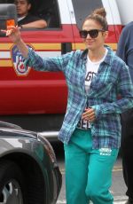 JENNIFER LOPEZ at Shades of Blue Set in New York 06/15/2015