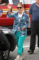 JENNIFER LOPEZ at Shades of Blue Set in New York 06/15/2015