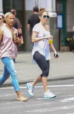 JENNIFER LOPEZ in Leggings Out and About in New York 06/11/2015