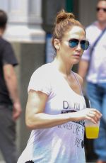 JENNIFER LOPEZ in Leggings Out and About in New York 06/11/2015