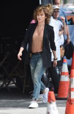JENNIFER LOPEZ on the Set of Shades of Blue in New York 06/15/2015