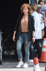 JENNIFER LOPEZ on the Set of Shades of Blue in New York 06/15/2015