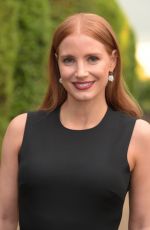 JESSICA CHASTAIN at Vogue and Ralph Lauren Wimbledon Party in London